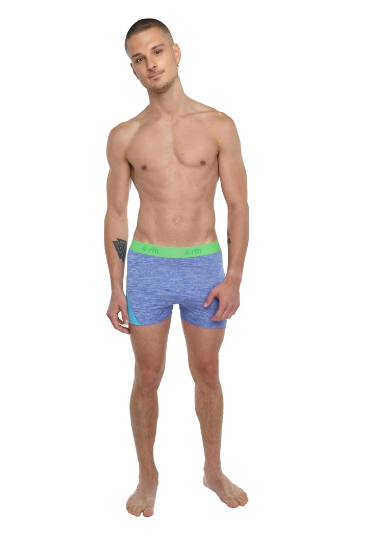 4-rth MEN Performance Yoga Leggings - Short (Lavender Heather)