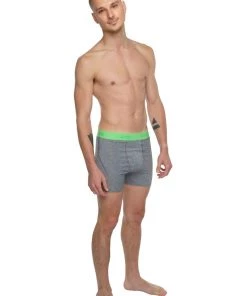 4-rth MEN Performance Yoga Leggings - Short (Steel Heather)