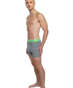 4-rth MEN Performance Yoga Leggings - Short (Steel Heather)