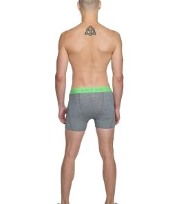 4-rth MEN Performance Yoga Leggings - Short (Steel Heather)