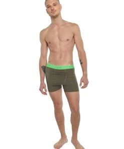 4-rth Performance Yoga Leggings - Short (Olive Green)