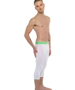 4-rth Performance Yoga Leggings - 3/4 (Arctic White) MEN