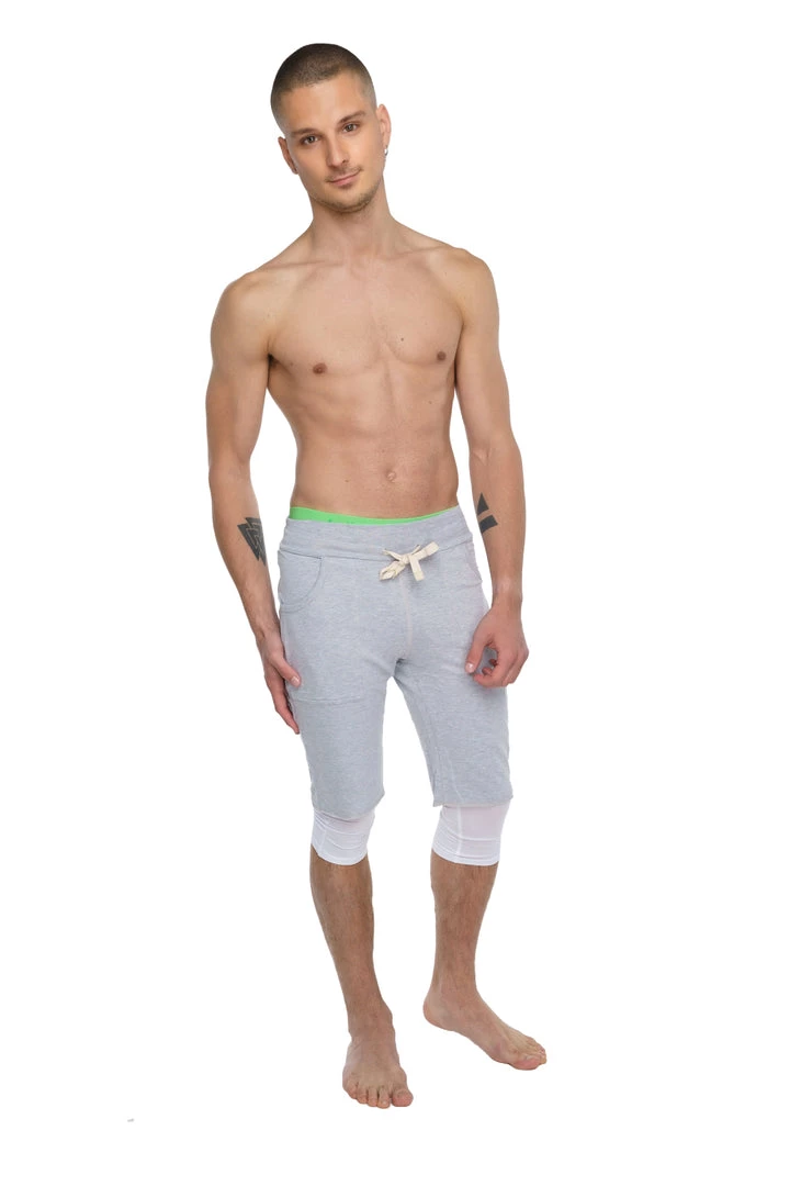 4-rth Performance Yoga Leggings - 3/4 (Arctic White) MEN