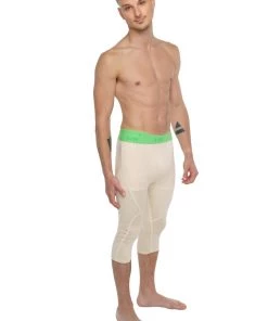 4-rth Performance Yoga Leggings - 3/4 (Sand Beige) MEN
