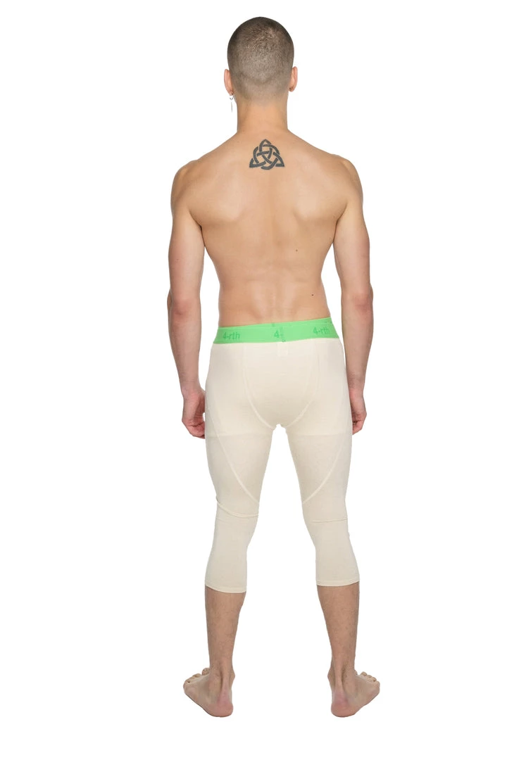 4-rth Performance Yoga Leggings - 3/4 (Sand Beige) MEN
