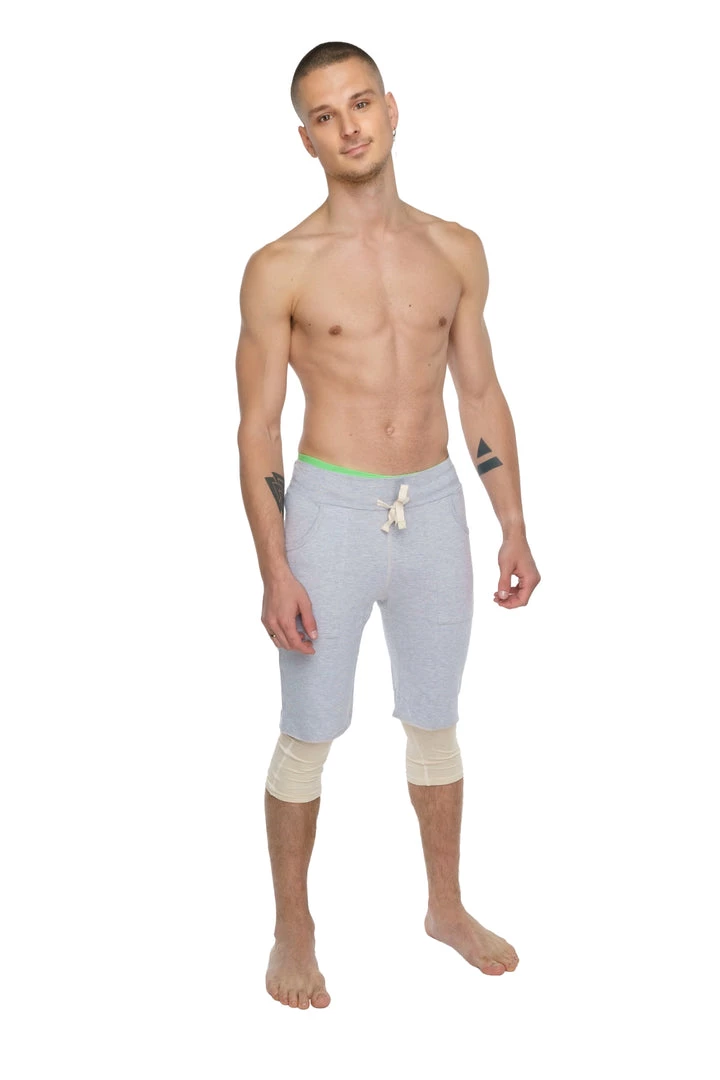 4-rth Performance Yoga Leggings - 3/4 (Sand Beige) MEN