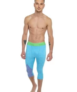 4-rth Performance Yoga Leggings - 3/4 (Coral Heather) MEN