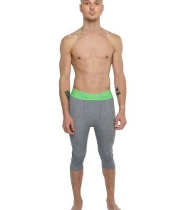 4-rth Performance Yoga Leggings - 3/4 (Steel Heather) MEN