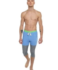 4-rth Performance Yoga Leggings - 3/4 (Steel Heather) MEN