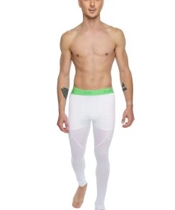 4-rth MEN Performance Yoga Leggings - Long (Arctic White)