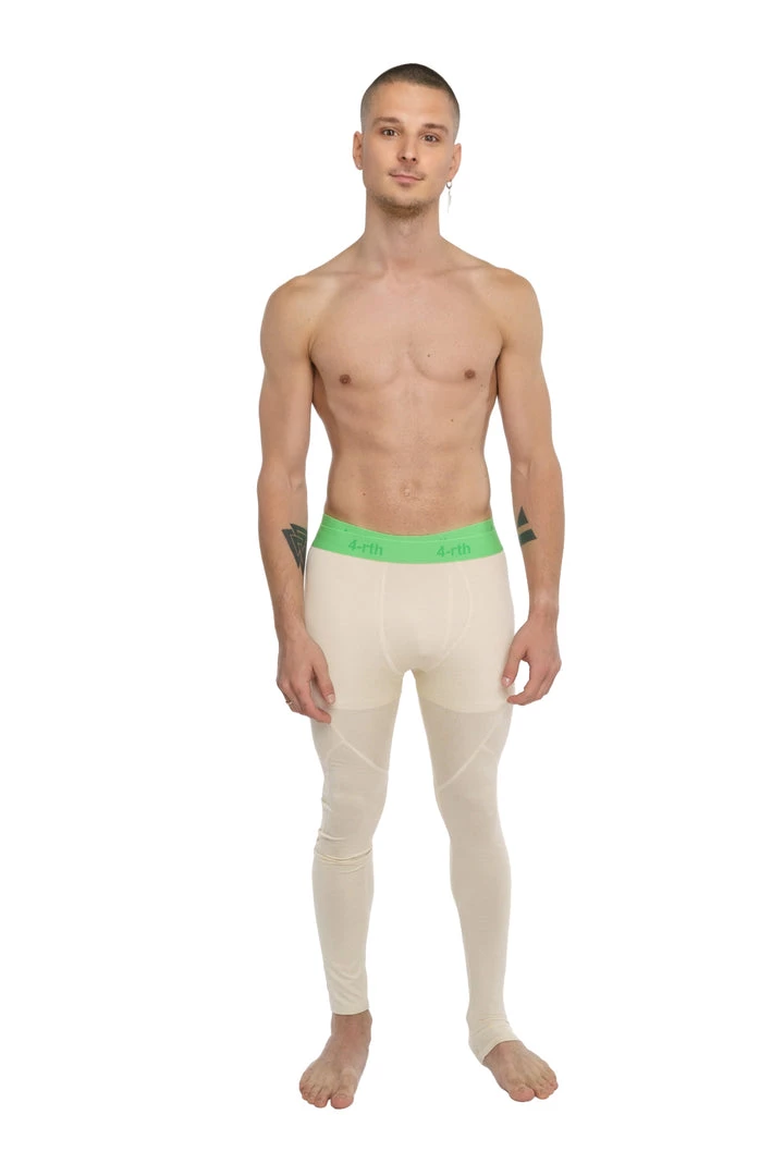 4-rth Performance Yoga Leggings - Long (Sand Beige) MEN