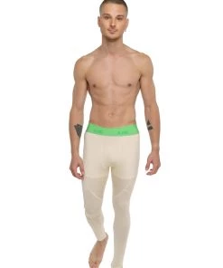 4-rth Performance Yoga Leggings - Long (Sand Beige) MEN