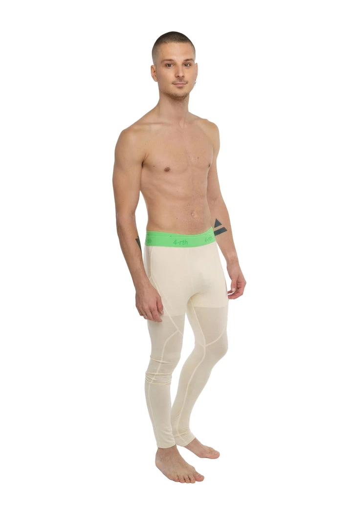 4-rth Performance Yoga Leggings - Long (Sand Beige) MEN