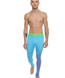 4-rth MEN Performance Yoga Leggings - Long (Coral Heather)