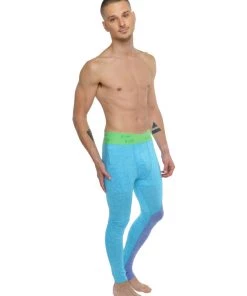 4-rth MEN Performance Yoga Leggings - Long (Coral Heather)