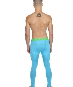 4-rth MEN Performance Yoga Leggings - Long (Coral Heather)