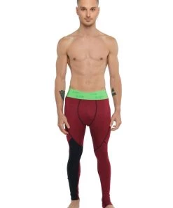 4-rth Performance Yoga Leggings - Long (Brick Red Heather)