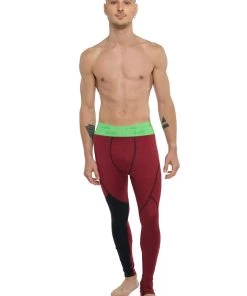 4-rth Performance Yoga Leggings - Long (Brick Red Heather)