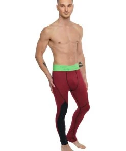 4-rth Performance Yoga Leggings - Long (Brick Red Heather)