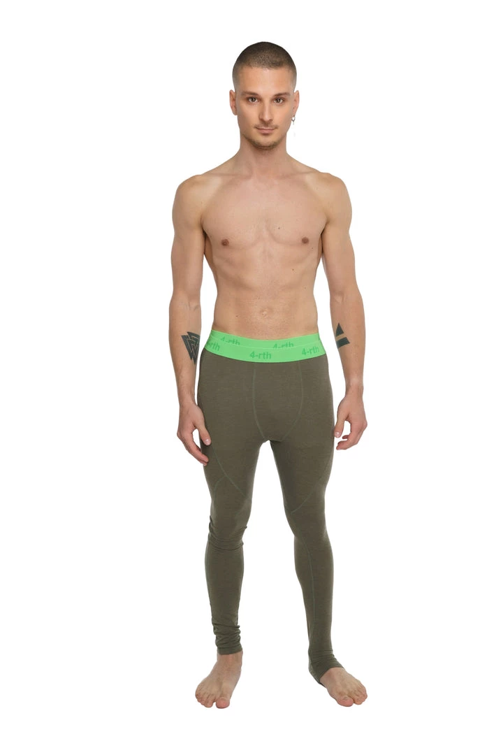 4-rth Performance Yoga Leggings - Long (Olive Green)