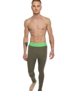 4-rth Performance Yoga Leggings - Long (Olive Green)