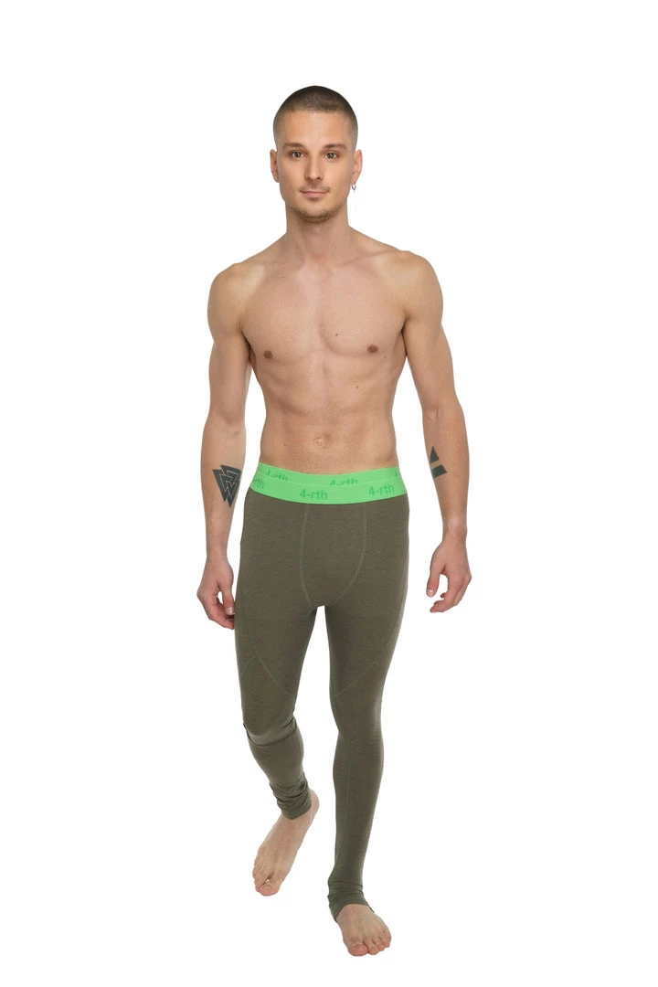 4-rth Performance Yoga Leggings - Long (Olive Green)