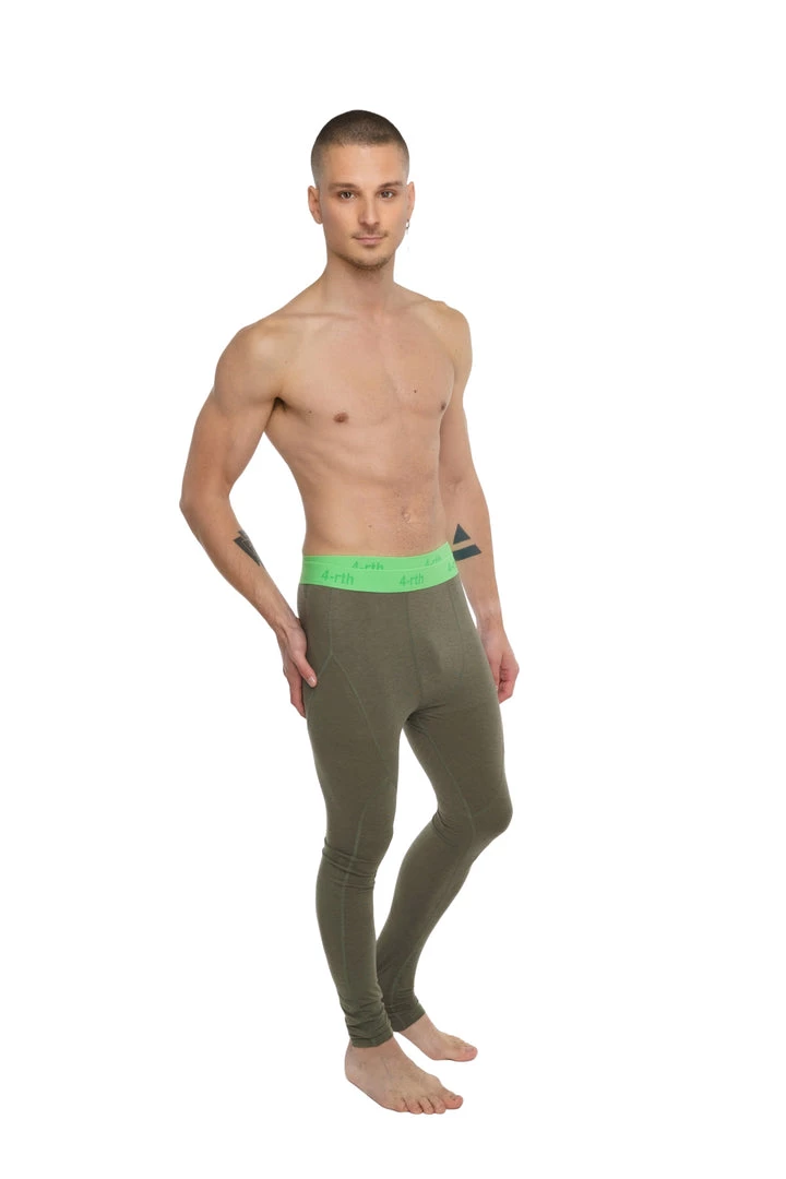 4-rth Performance Yoga Leggings - Long (Olive Green)