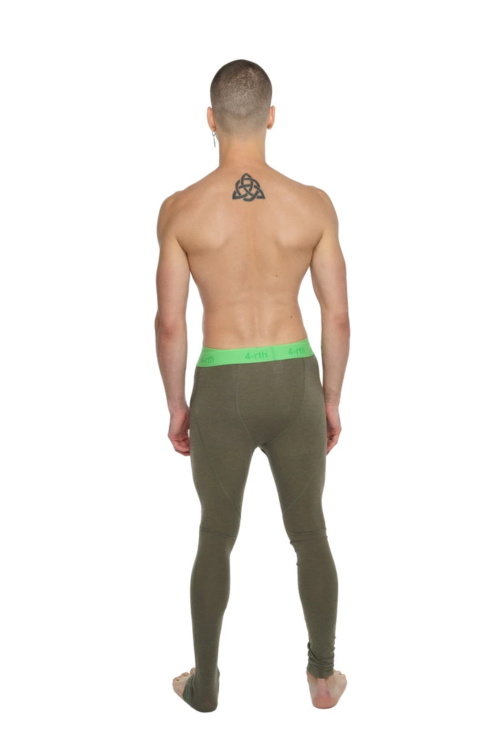 4-rth Performance Yoga Leggings - Long (Olive Green)