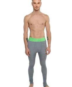 4-rth MEN Performance Yoga Leggings - Long (Steel Heather)
