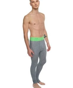 4-rth MEN Performance Yoga Leggings - Long (Steel Heather)