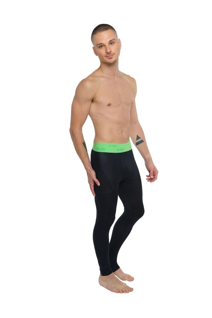 4-rth Performance Yoga Leggings - Long (Carbon Black) MEN