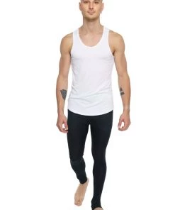 4-rth Performance Yoga Leggings - Long (Carbon Black) MEN