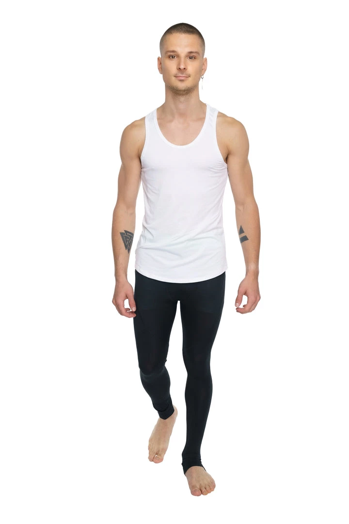 4-rth Performance Yoga Leggings - Long (Carbon Black) MEN