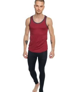 4-rth The Perfect Tank (Brick Red Heather) MEN