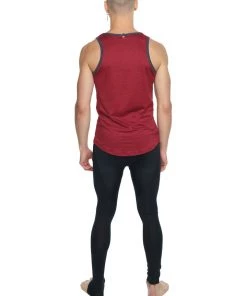 4-rth The Perfect Tank (Brick Red Heather) MEN