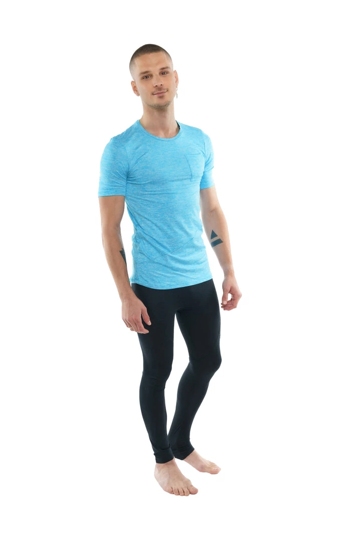 4-rth MEN Perfect Pocket Crew-Neck Tee (Coral Heather)