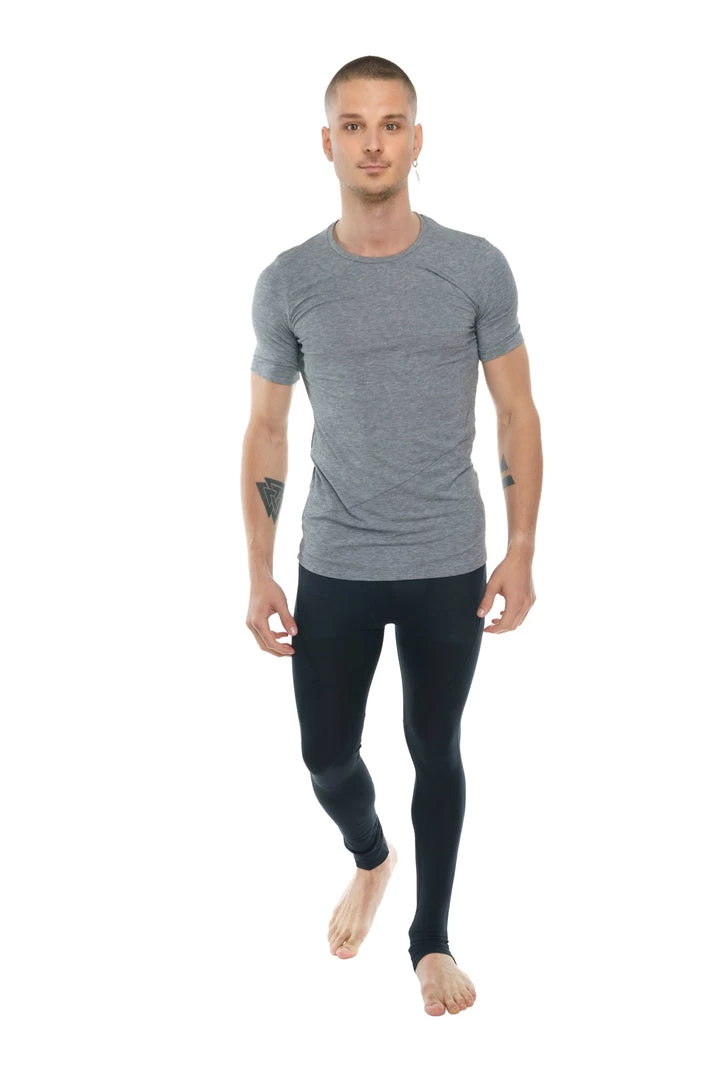 4-rth Perfect Pocket Crew-Neck Tee (Steel Heather)