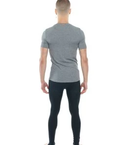 4-rth Perfect Pocket Crew-Neck Tee (Steel Heather)