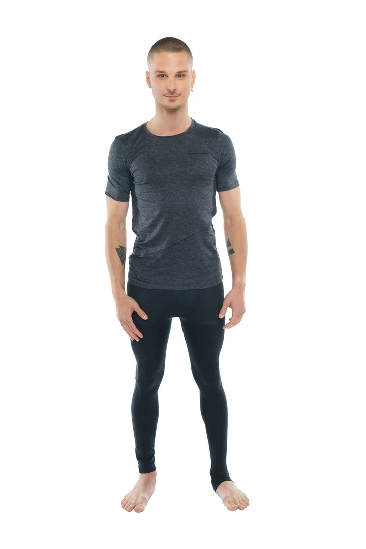 4-rth MEN Perfect Pocket Crew-Neck Tee (Charcoal Heather)