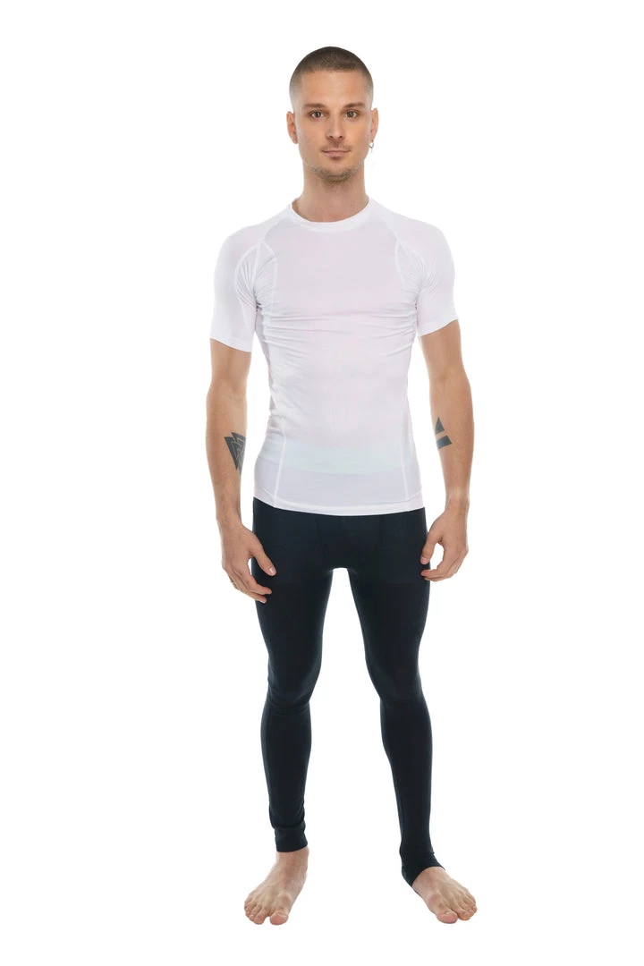 4-rth MEN Designer Raglan Crew-Neck Tee (Arctic White)