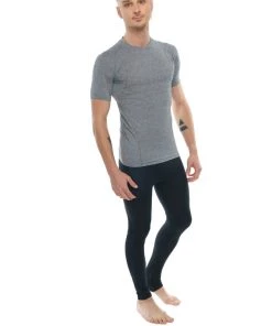 4-rth MEN Designer Raglan Crew-Neck Tee (Steel Gray)