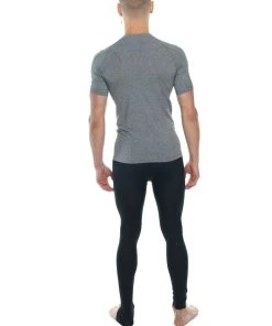 4-rth MEN Designer Raglan Crew-Neck Tee (Steel Gray)