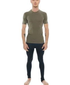 4-rth MEN Designer Raglan Crew-Neck Tee (Olive Green)