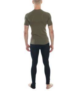 4-rth MEN Designer Raglan Crew-Neck Tee (Olive Green)