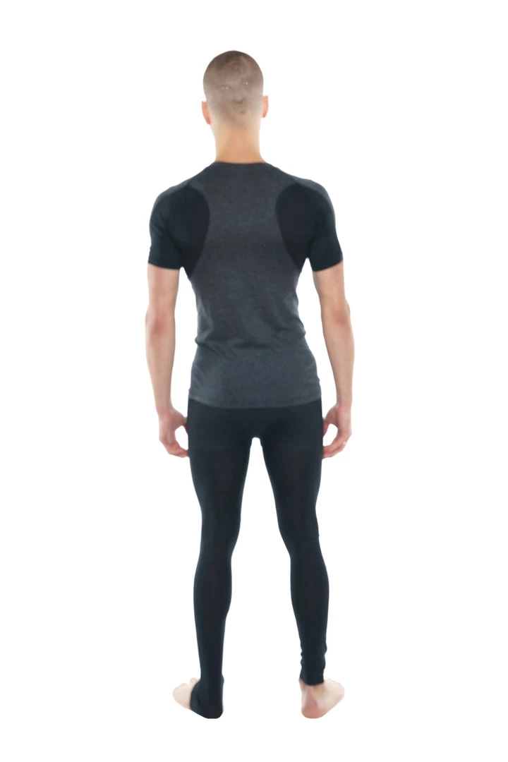 4-rth Designer Raglan Crew-Neck Tee (Charcoal W/Black Accent)