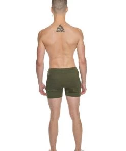 4-rth MEN Transition Yoga Short (Army Green)
