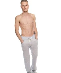 4-rth MEN **Winter Collection** MID-Weight Performance-Performance Fleece Track & Lounge Sweat Pant (Stainless Steel Grey)