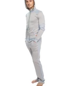 4-rth MEN **Winter Collection** MID-Weight Performance-Performance Fleece Track & Lounge Sweat Pant (Stainless Steel Grey)