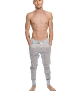 4-rth **Winter Edition** Performance Fleece Long Cuffed Jogger & Yoga Sweat Pants (Stainless Steel Grey)