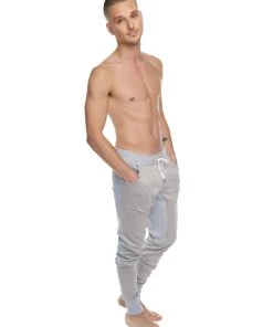 4-rth **Winter Edition** Performance Fleece Long Cuffed Jogger & Yoga Sweat Pants (Stainless Steel Grey)